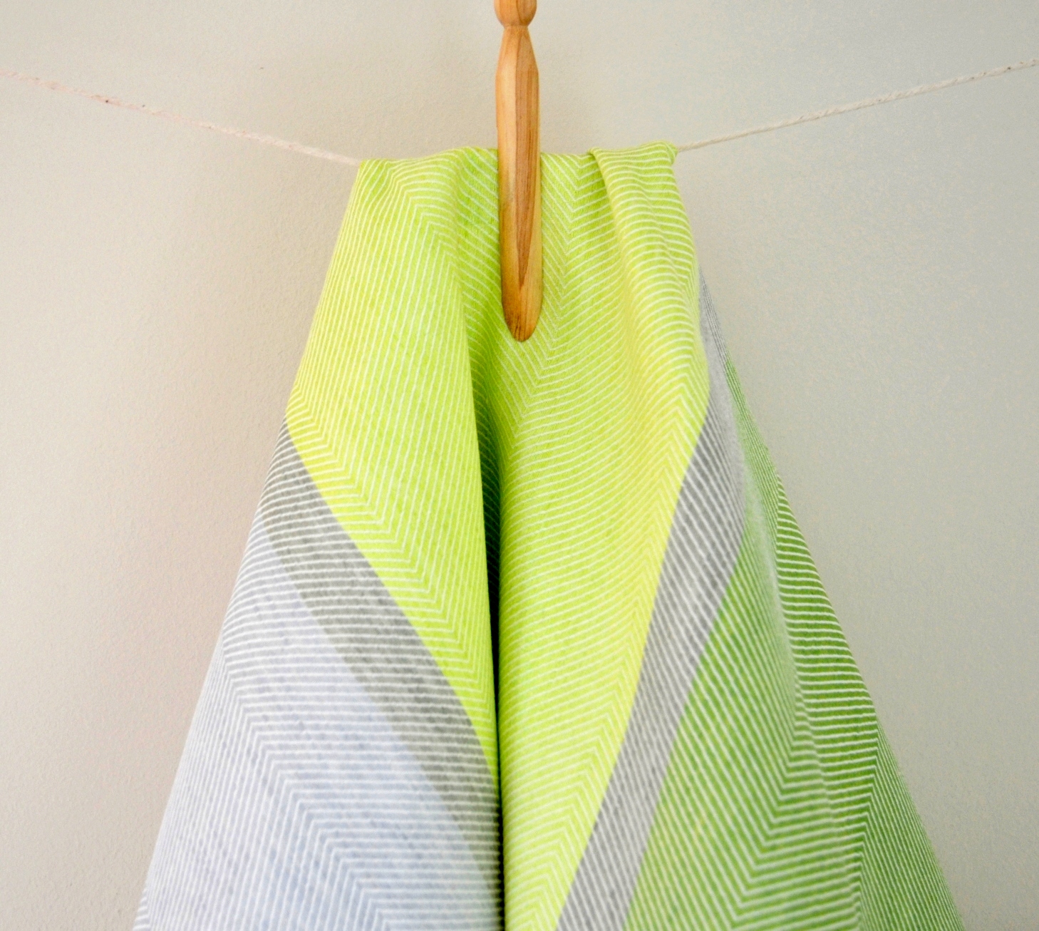 lime green tea towels